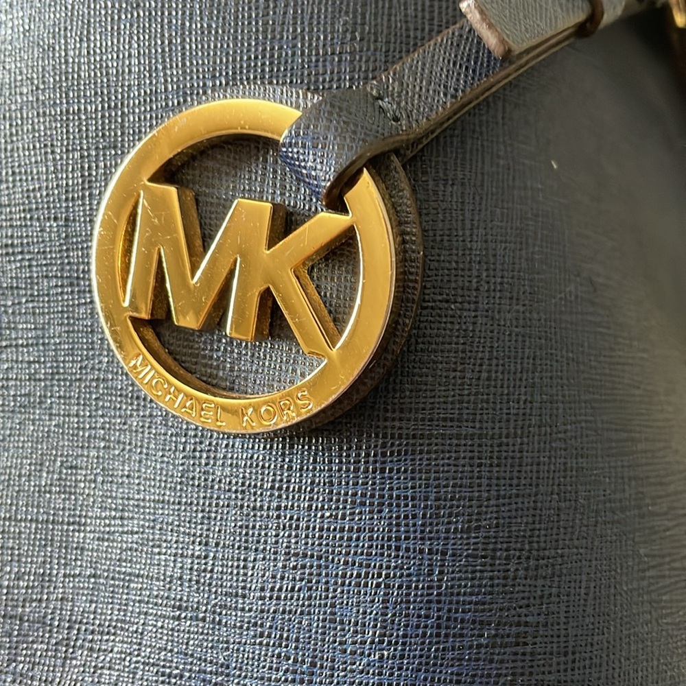 Large Dark Blue Mk Tote - image 7